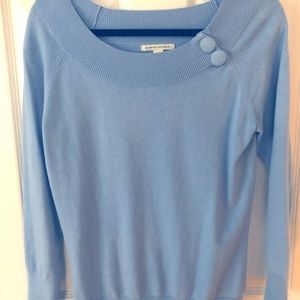 Blue Pullover Boatneck Sweater